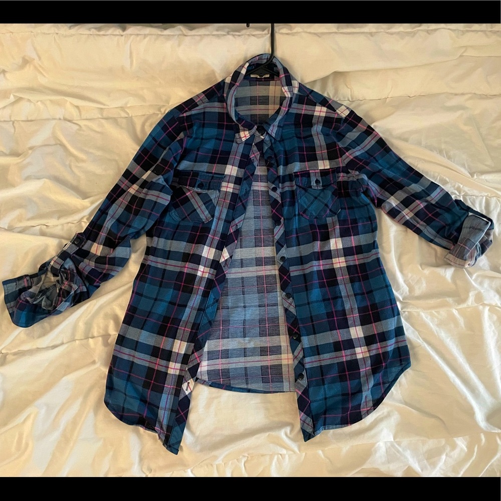 ARDENE Plaid Blouse